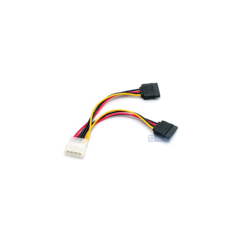DeLock DL60102 Cable Power 4pin male -> SATA HDD 2x